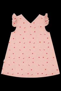 Hust & Claire Karoline Stripes Kjole, , 128 cm-Børn Kjoler
