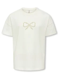 Clearance Kate Life O-Neck Pearl T-shirt, , 134-140 cm Børn T-Shirts & Toppe