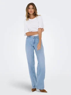 Katie Lavtaljede Jeans, , M/L32 Dame Jeans