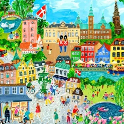 eeBoo København Puslespil-Børn Spil & Puslespil