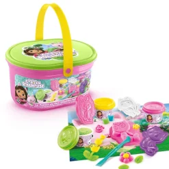 Gabby’S Dollhouse Kitty Fairy Garden Bucket Modellervoks-Børn Kreativ Leg