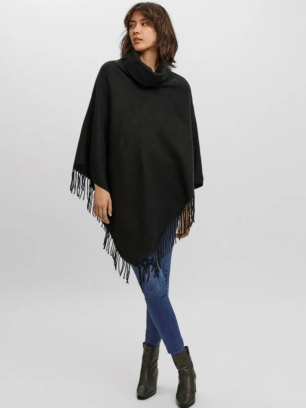 Vero Moda Kleo Poncho,-Dame Strik & Sweatshirts