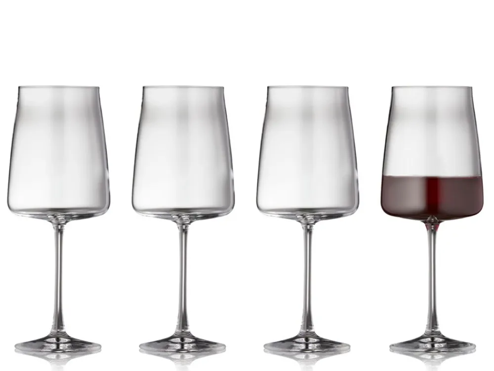 Lyngby Glas Krystal Zero 4-pak Rødvinsglas, , 54 cl- Glas