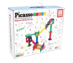 Picasso Tiles Kuglebane, 50 Dele-Børn Legetøjsfigurer & Klodser