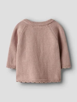 Lil' Atelier Laguna Wrap Knit Cardigan, , 80 cm-Børn Cardigans