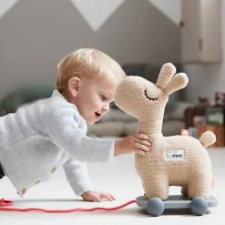 Hot Lalee 2-I-1 Trækdyr, Sand Børn Babylegetøj