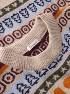 Outlet Lambswool Crew Neck Striktrøje, , L Strik