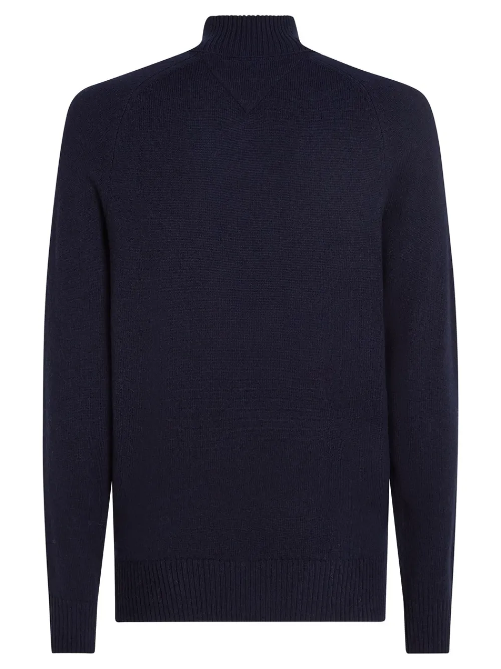 Discount Lambswool Zip Mock Striktrøje, , S Strik