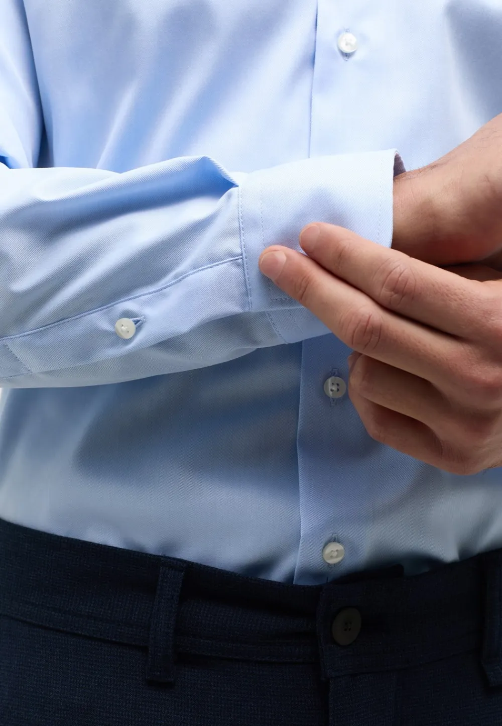 Eterna Langærmet Slim Fit Skjorte, , 41- Skjorter