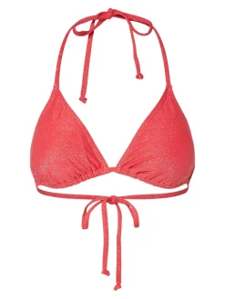 Pieces Laomi Lurex Bikinitop, , S-Dame Badetøj