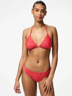 Pieces Laomi Lurex Bikinitop, , S-Dame Badetøj