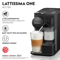 Nespresso Lattissima One Kaffemaskine,- Køkkenmaskiner