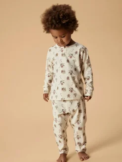 Lil' Atelier Layo Git Natsæt, , 116 cm-Børn Undertøj & Nattøj