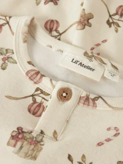 Lil' Atelier Layo Git Natsæt, , 116 cm-Børn Undertøj & Nattøj