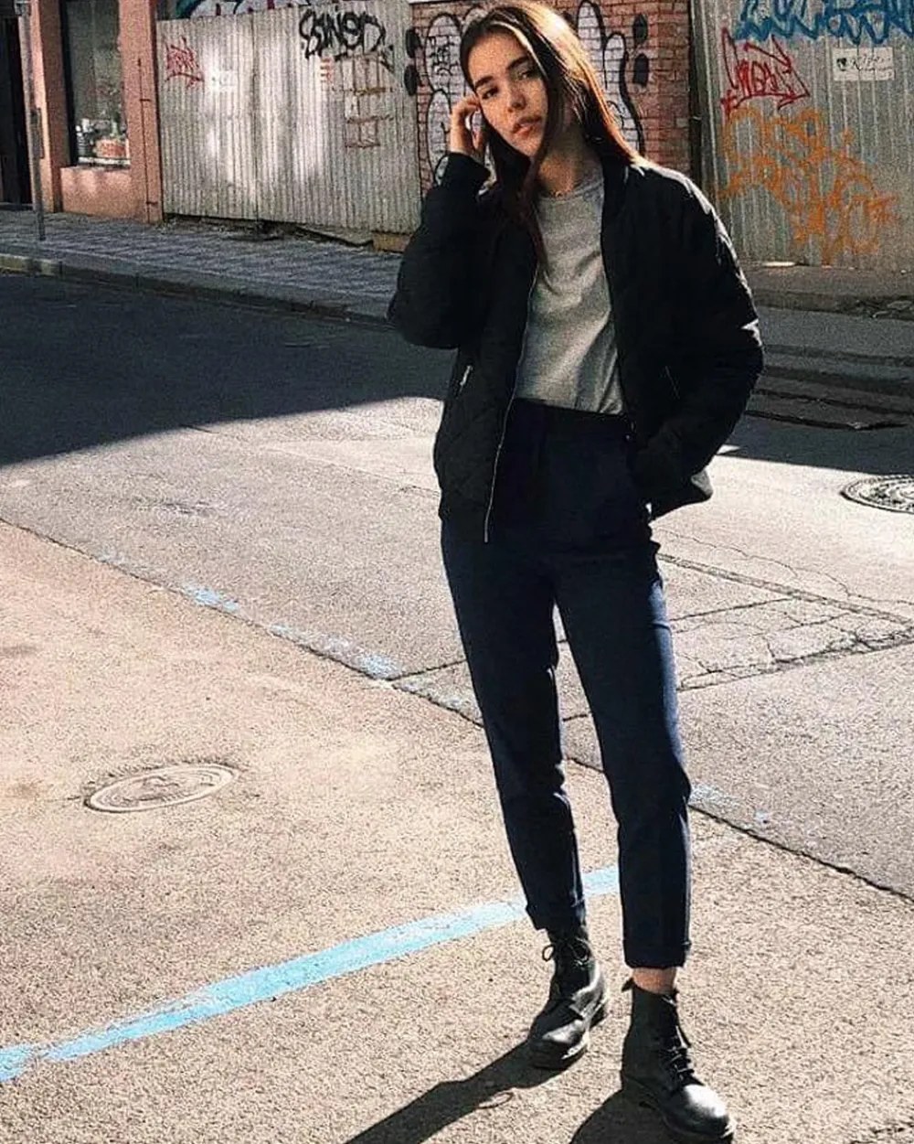 Dr. Martens Læder Ankelstøvle, , 39-Dame Støvler