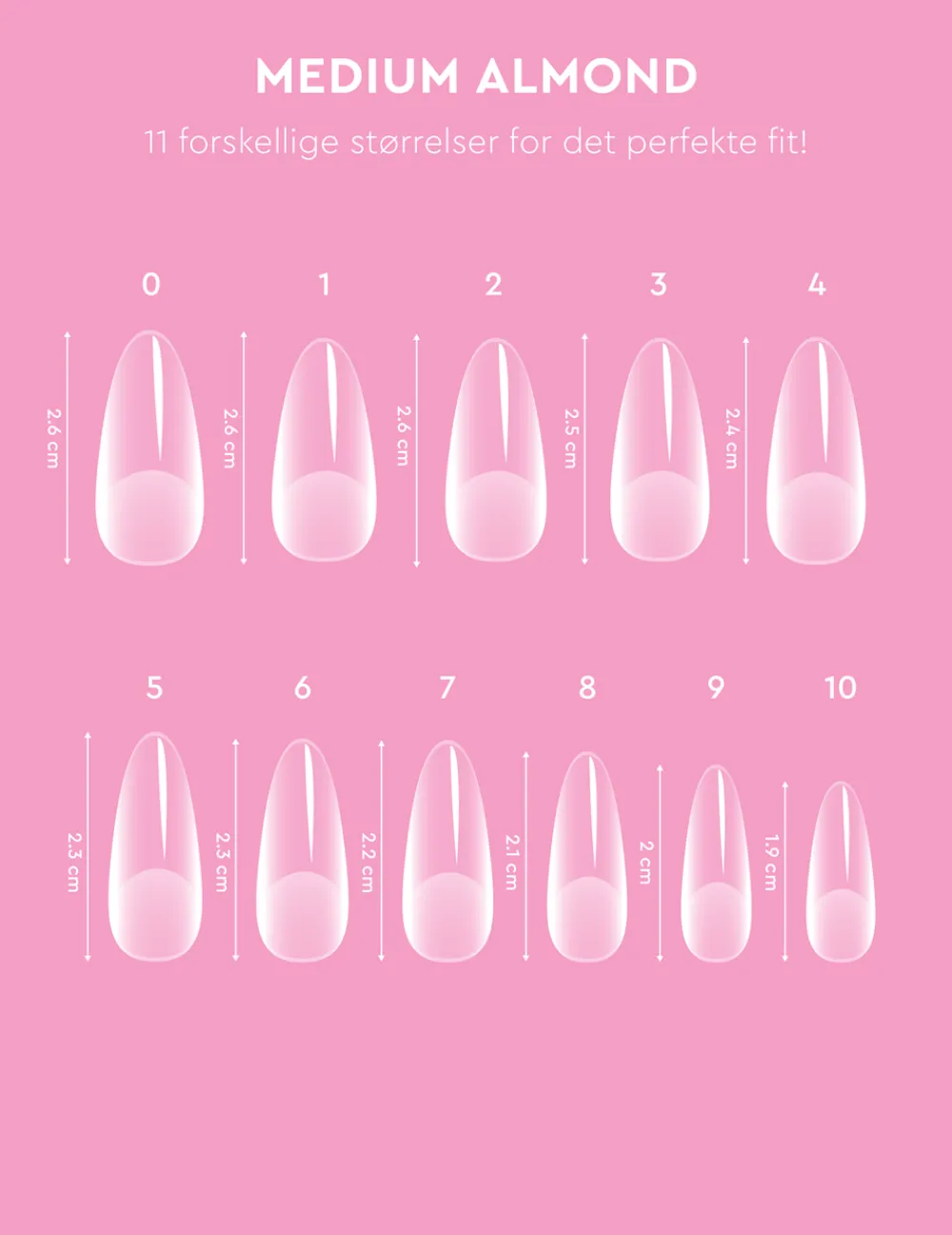Hot Le Gel Medium Almond Nail Tips Negle