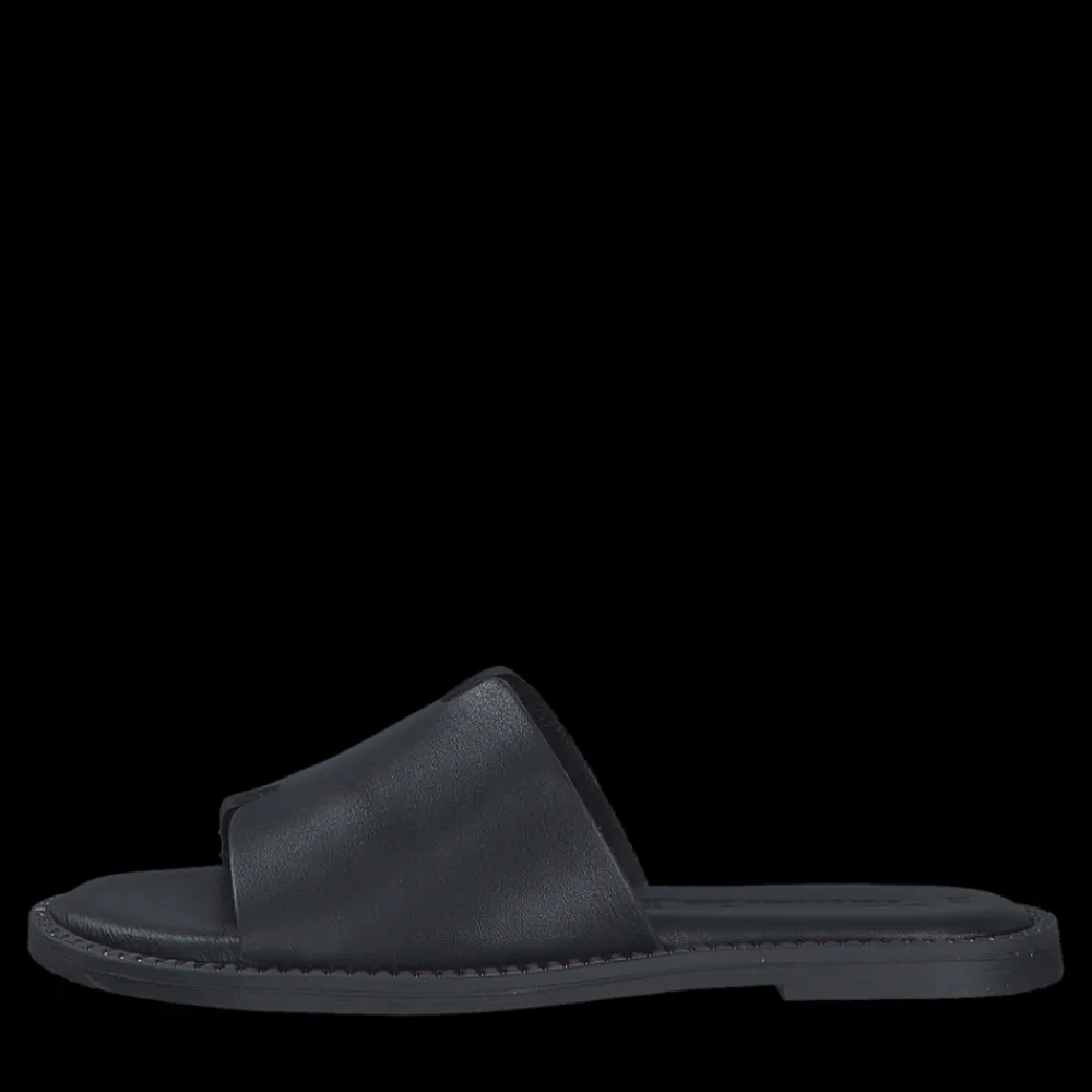 Tamaris Leather Slippers, , 37-Dame Sandaler