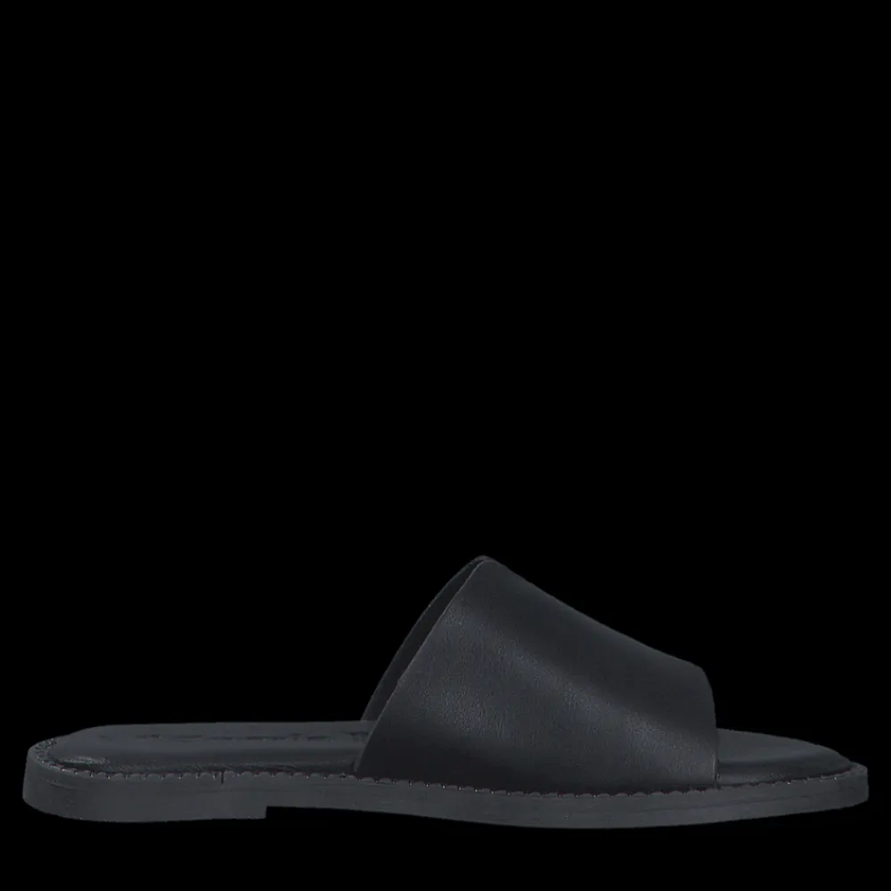 Tamaris Leather Slippers, , 37-Dame Sandaler