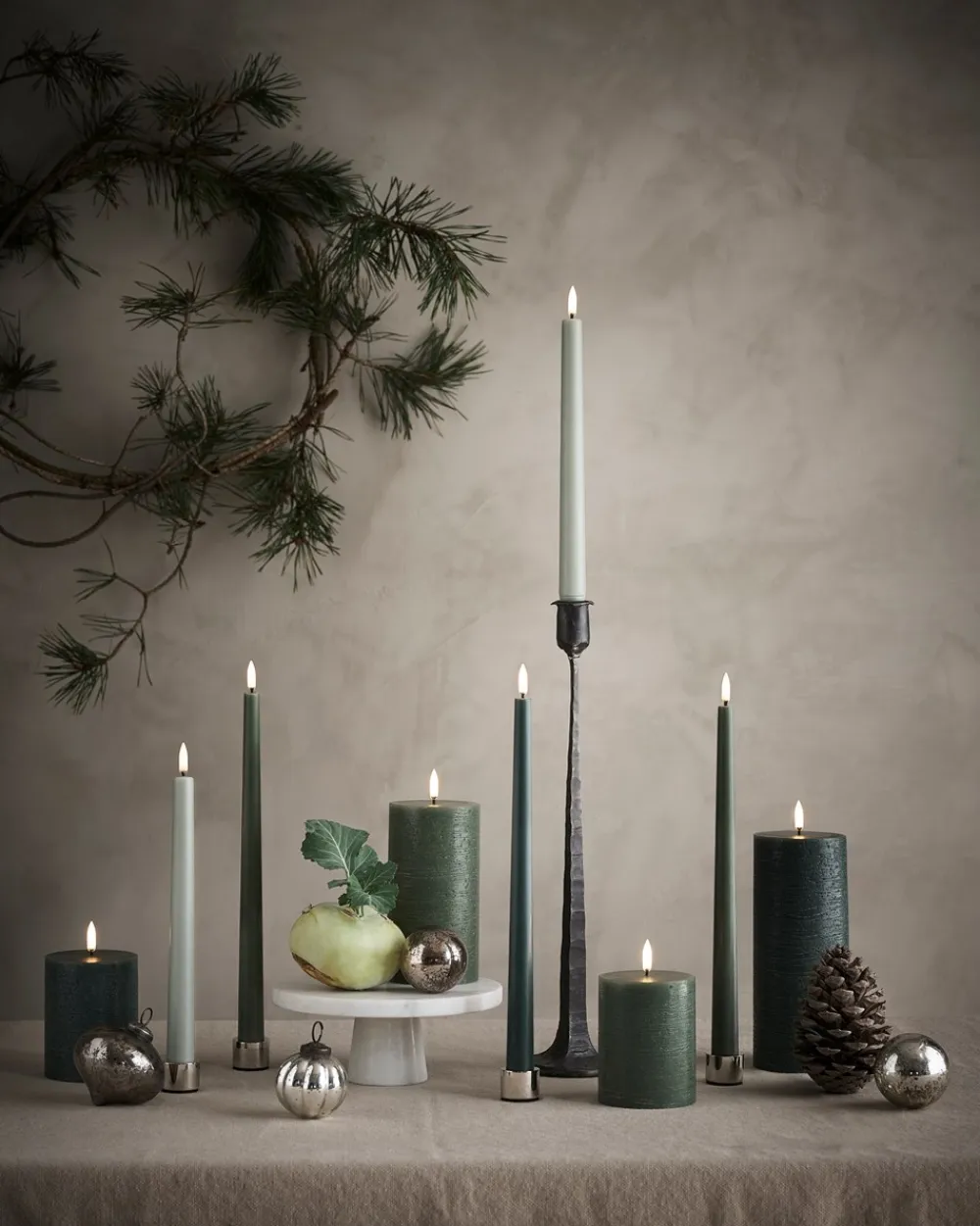 Sale LED Rustic Bloklys, Lysestager & Lys|Led Lys