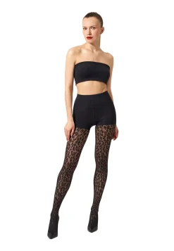 Online Leo Control Top Tights, , M Dame Strømper