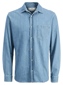Discount Lesner Denim Skjorte, , XXL Skjorter