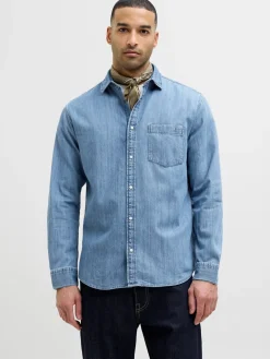 Discount Lesner Denim Skjorte, , XXL Skjorter