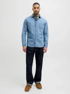 Discount Lesner Denim Skjorte, , XXL Skjorter