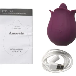 Amaysin Licking Rose Vibrator- Sexlegetøj