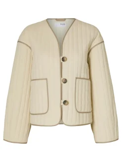 Selected Women Linn Quiltet Jakke, , 42-Dame Jakker & Frakker