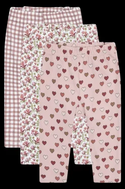 Hot Liva Little Check 3-pak Leggings, , 90 cm Børn Bukser & Leggings