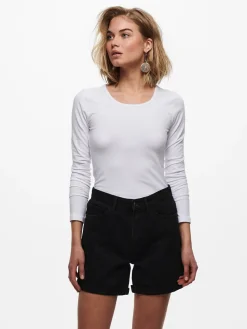 ONLY Live Love Langærmet T-shirt, , L-Dame T-Shirts & Toppe