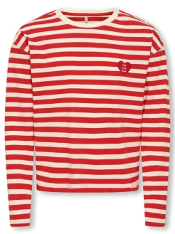 Best Livina O-Neck Stripe Bluse, , 158-164 cm Børn T-Shirts & Toppe|Bluser