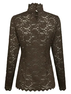 Neo Noir Liza Laceflower Bluse, , 36-Dame Bluser & Skjorter