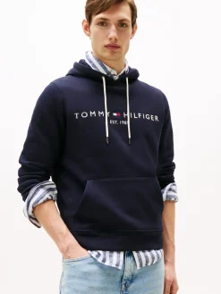 Tommy Hilfiger Logo Flex Hættetrøje, , XXL- Sweatshirts & Trøjer
