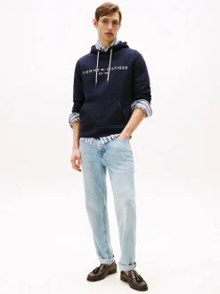Tommy Hilfiger Logo Flex Hættetrøje, , XXL- Sweatshirts & Trøjer