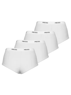Pieces Logo Lady 4-pak Trusser, , XL-Dame Lingeri