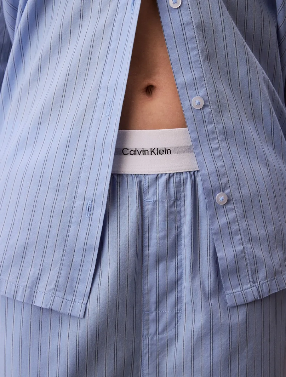 Outlet Logo Poplin Natbukser, , L Dame Loungewear