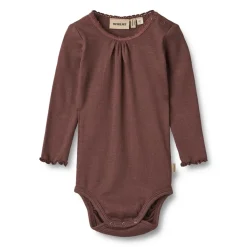 Wheat Lotta Rib Body, , 68 cm-Børn Bodies & Heldragter