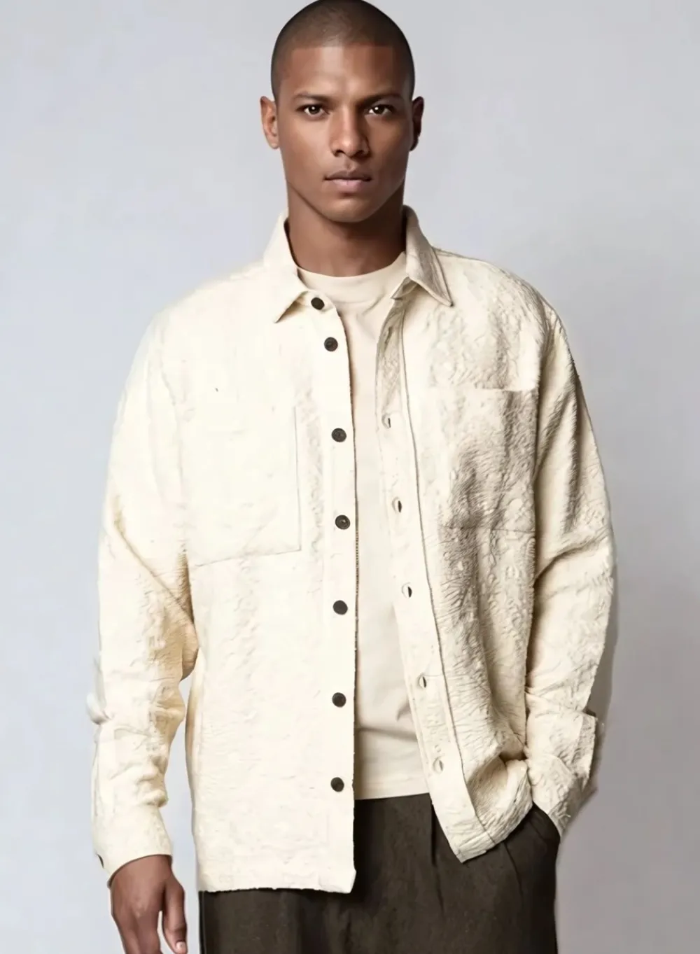 Plenum Studio Lotus AOP Overshirt, , L- Overshirts