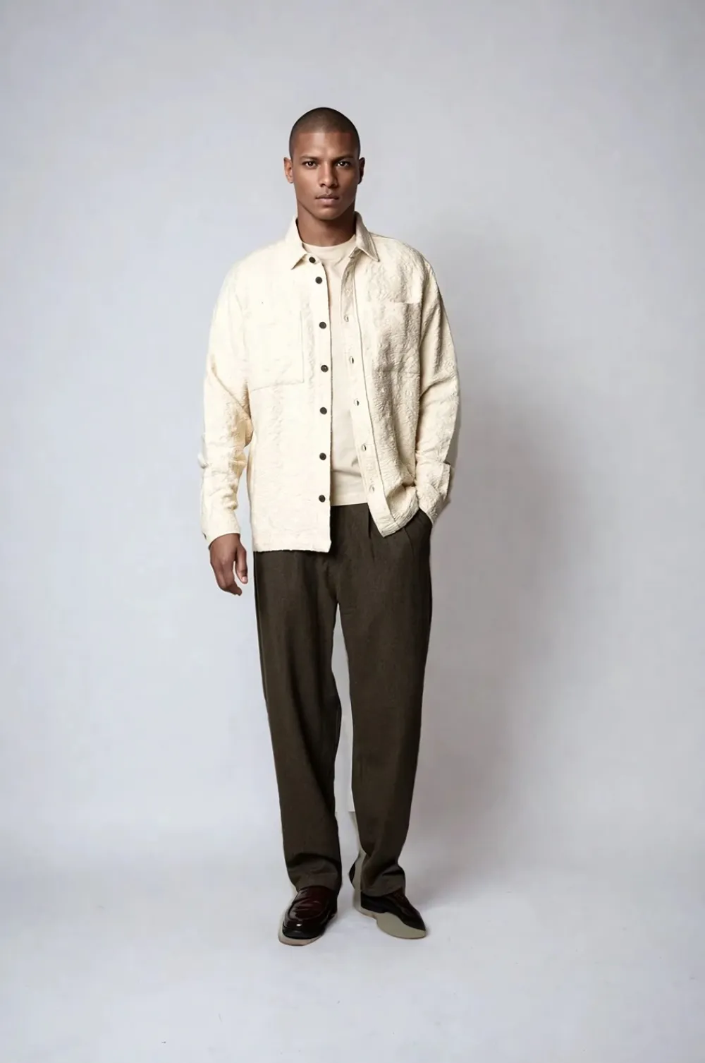 Plenum Studio Lotus AOP Overshirt, , L- Overshirts