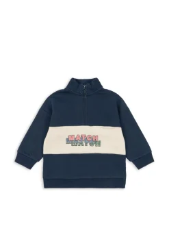 Sale Lou Half Zip Sweatshirt, , 104 cm Børn Strik & Sweatshirts