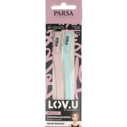 Parsa Beauty Lov U 2-pak Øjenbrynsknive- Vipper & Bryn