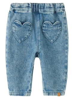 Best Lulia Baggy Denim Jeans, , 74 cm Børn Jeans