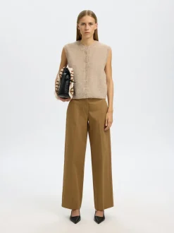 Selected Women Lulu Button Vest, , M-Dame Veste