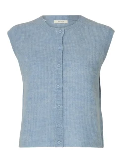 Selected Women Lulu Button Vest, , S-Dame Veste