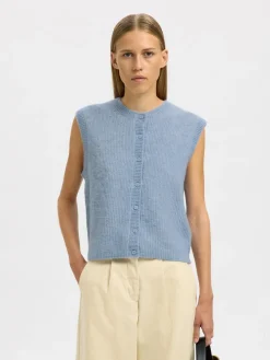 Selected Women Lulu Button Vest, , S-Dame Veste