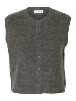 Online Lulu Button Vest, , XS Dame Veste