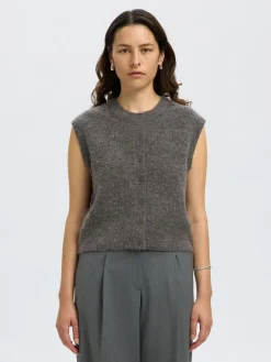 Online Lulu Button Vest, , XS Dame Veste