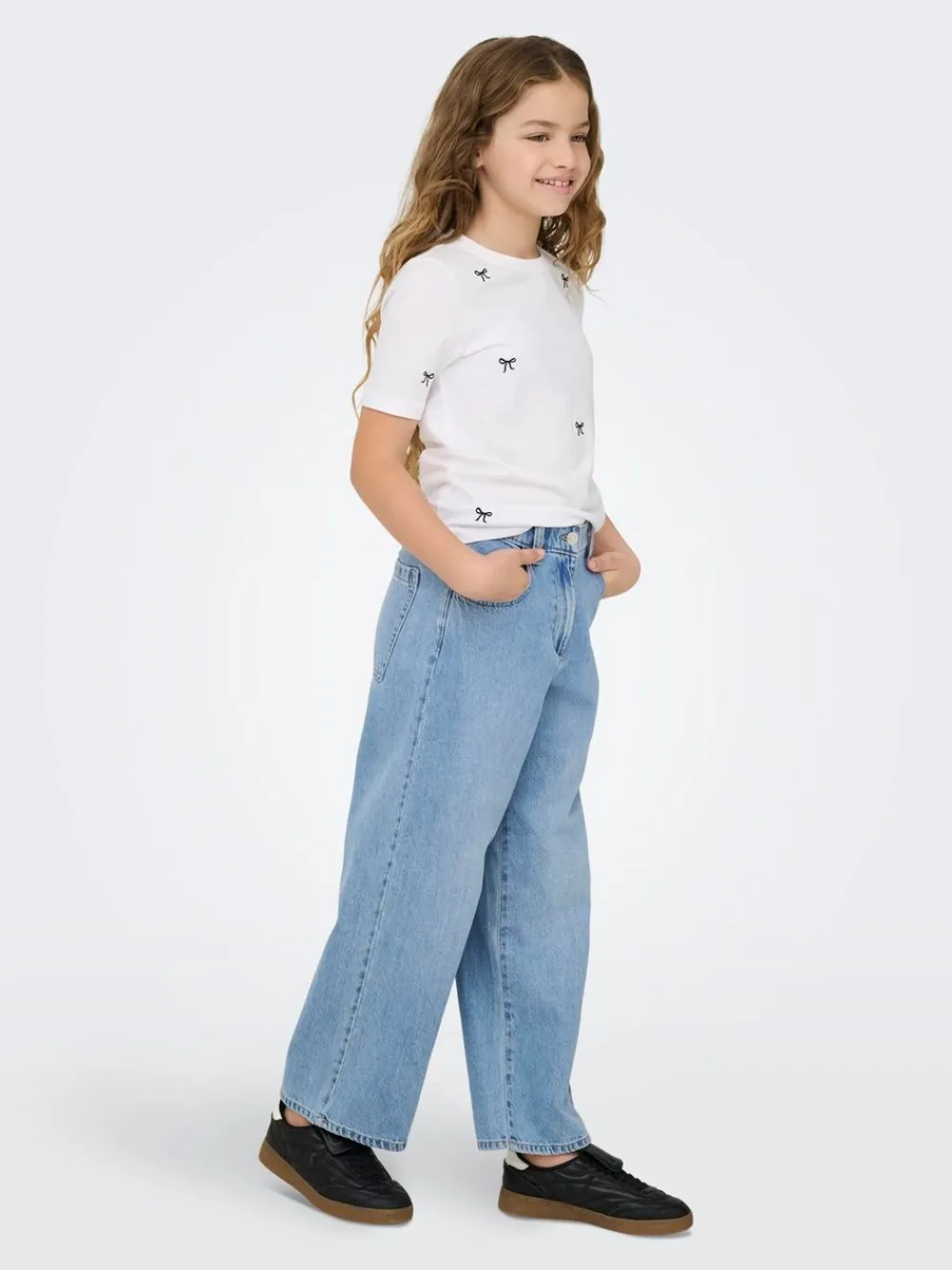 Sale Lumi Wide Denim Pimbox Jeans, , 164 cm Børn Jeans