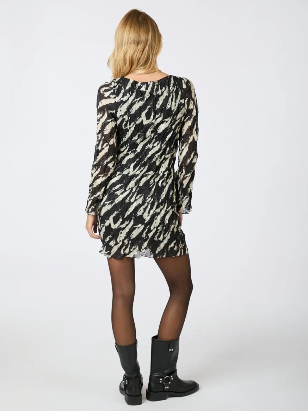 Online Luni Distressed Zebra Kjole, , 38 Dame Kjoler
